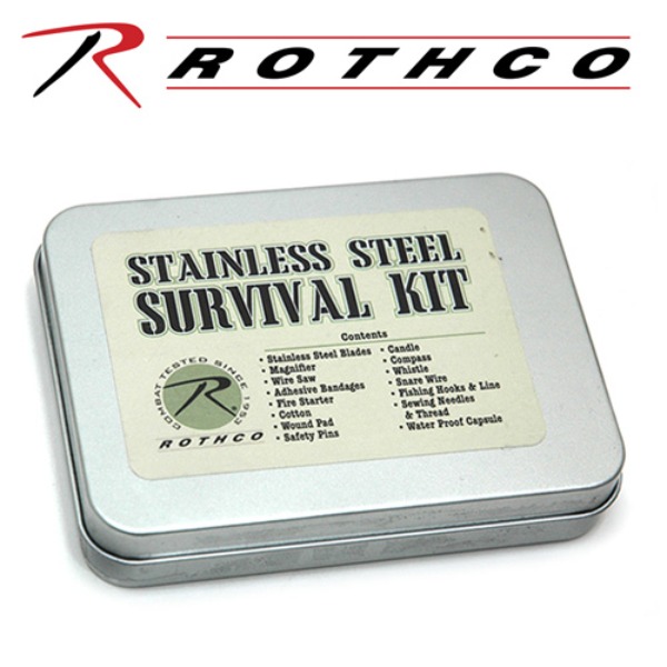 ROTHCO 로스코 스텐레스 스틸 서바이벌 키트 휴대용